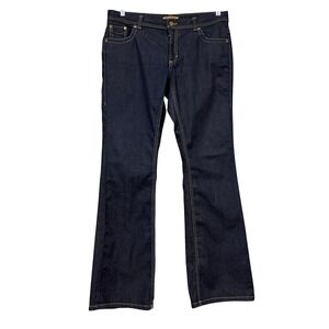 Roberto Cavalli‎ H&M Dark Wash Bootcut Jeans Womens 14  Low Rise Gold 34x32